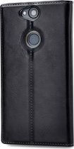 Mobilize Premium Gelly Telefoonhoesje geschikt voor Sony Xperia XA2 Plus Hoesje Bookcase Portemonnee - Zwart