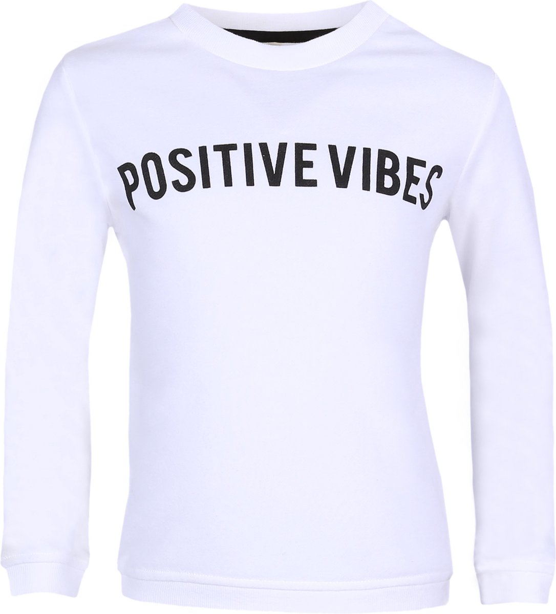 Ecru sweatshirt Positive Vibes