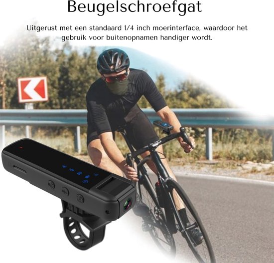 HD1080P Mini caméra corporelle, caméra vidéo à objectif rotatif à 180°, enregistrement vidéo de 6 heures, détection de mouvement, vision nocturne, caméra de sport portable pour cyclisme, police