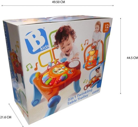 B-Kids Sit, Walk & Play 3-in-1 Loopwagen BK-03993