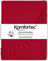 Komfortec Hoeslaken 180x200 cm - 30cm Matrashoogte - Rondom Elastiek - Rood