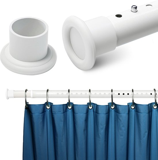 CALIYO Douchegordijnstang Zonder Boren 310 tot 360 cm Uitschuifbaar