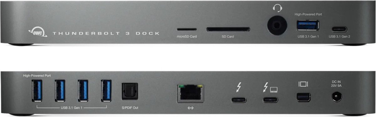 OWC 14-Port Thunderbolt 3 Dock - Space Grey thumbnail 6