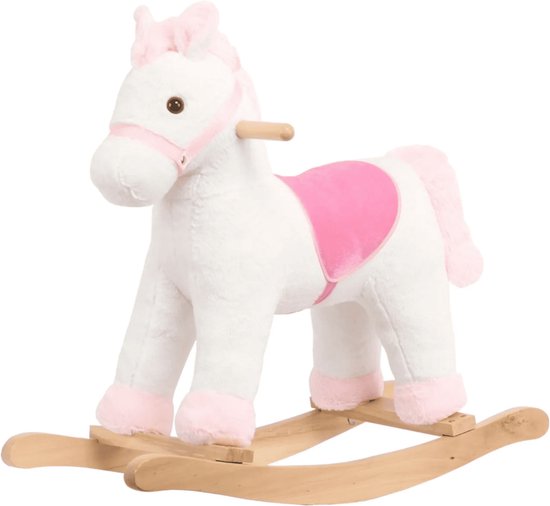 BergHOFF Hobbelpaard - 1 tot 3 jaar - Zithoogte 35 cm - Paardengeluiden - Wit