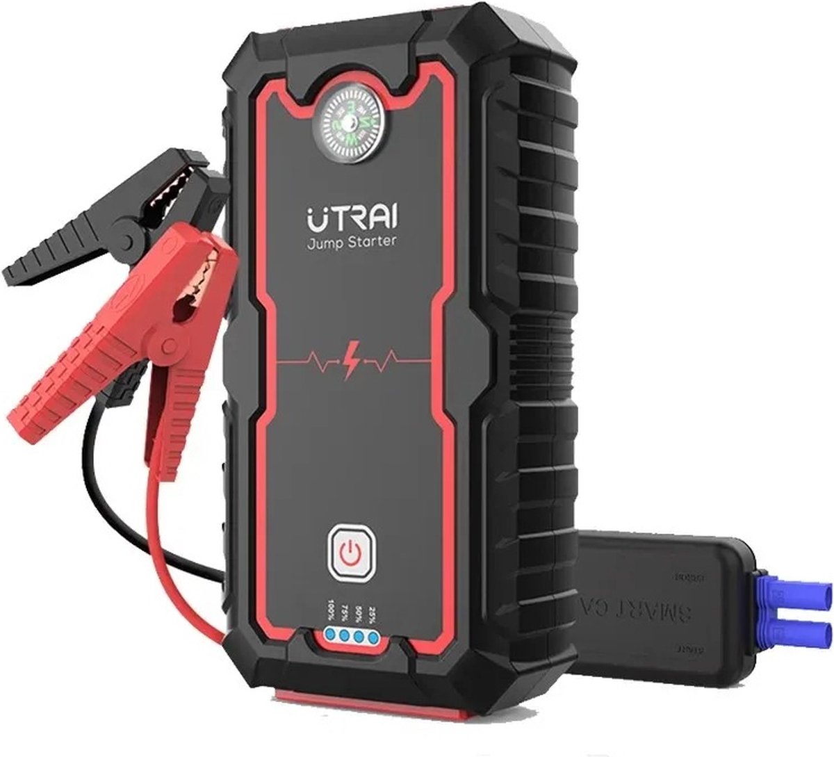 Auto Acculader 2000A - 8 in 1 Starthulp - Jumpstarter - Accu Oplader Auto - Powerbank - SOS - LED Zaklamp - Incl. Schokbestendige Opberghoes