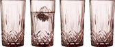 Lyngby Glas Sorrento Highball 38 cl 4 st. Pink