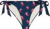 A-dam Flora - Bikini broek - Zwemkleding - Gemaakt van Gerecyclede Flessen - Vegan - Dames - Vrouwen - Donkerblauw - L
