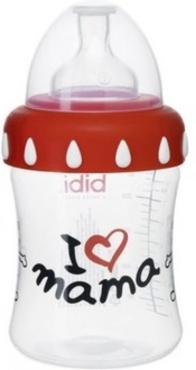 Goedkoopste Bibi zuigfles papa is the best / I love Mama 125ml