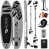 Supboard Ocean - 320 cm - Grijs - Incl kayak paddle en zitje - Draagkracht tot 200KG