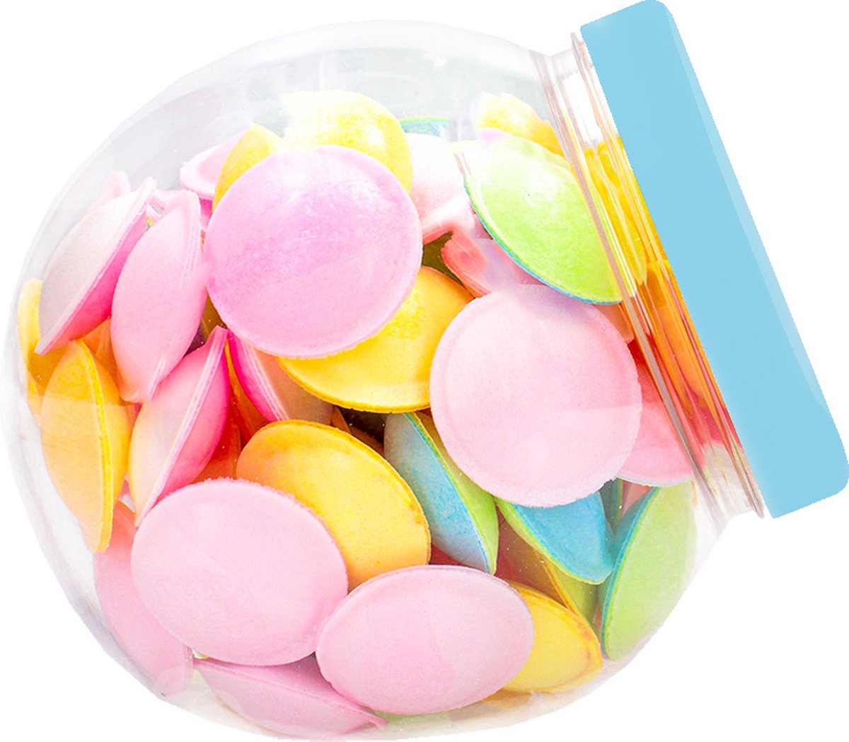 UFO snoepjes - kleurrijke hosties met zure kern - 120g