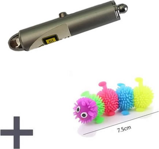 Chats Laser - Lumière pour le chat - 2 en 1 - Laser + Lumière Wit - avec pendentif - Chats / Chiens Lumière laser - Mini - Porte-clés & mille-pattes