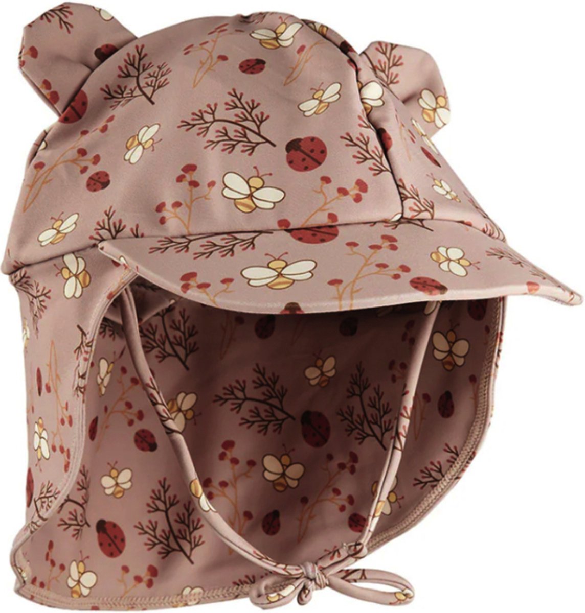Nuuroo - UV - Werend - Zonnehoedje - Lucca - Sand - Bloemen - 50 cm - 6/12 maanden