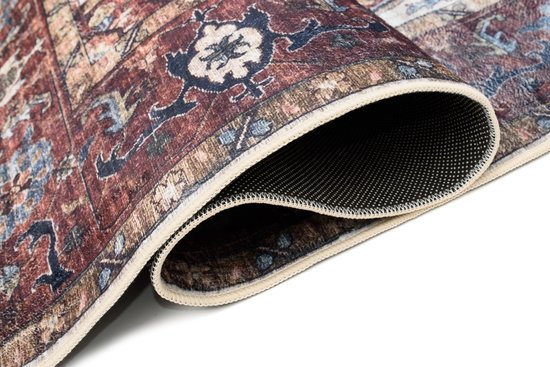 Tapiso Tapis Imprimé en Flanelle Tapis Vintage Traditionnel Antidérapant Lavable Taille - 200x300
