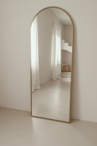 Miroir sur pied - Miroir - Miroir ovale - Miroir mural 180X70 - Or