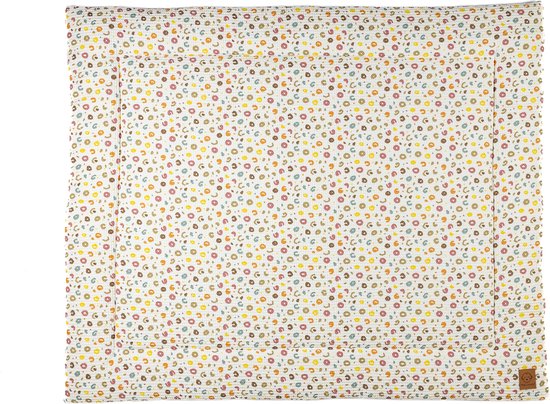 May Lovely - Speelkleed - Babykleed - Beige - Kleuren - Groot, heerlijk zacht en extra dik ! - Jumping cheeta - 150 x 120 cm van May Lovely — afbeelding 2
