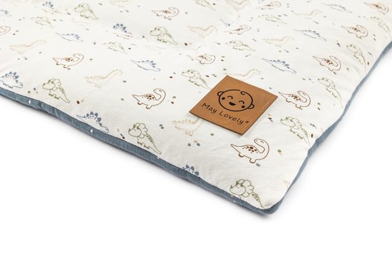 May Lovely - Speelkleed - Babykleed - Groot, heerlijk zacht en extra dik ! - Dino Dots - 150 x 120 cm van May Lovely — afbeelding 5