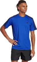 adidas Performance Train Essentials 3-Stripes Training T-shirt - Heren - Blauw- 3XL