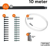 ARTITEQ 10 METER ALL-IN-ONE TOP RAIL 15KG / ZWART