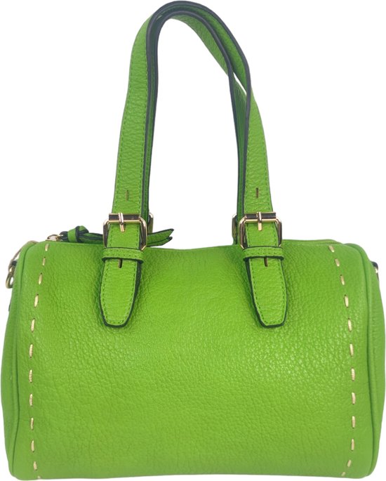Mandoline - trendy handtas / shopper - met verstelbare en afneembare schouderriem - groen