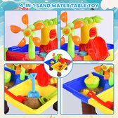 4-in-1 Watertafel 25 Stuks - Zand en Water Speelgoed voor Kinderen - Waterspelletjes - Zomerwatertafel voor Strandactiviteiten