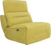 Elektrische relax fauteuil voor comfortzitbank SYMPOSION in stof - Geel L 79 cm x H 93 cm x D 109 cm