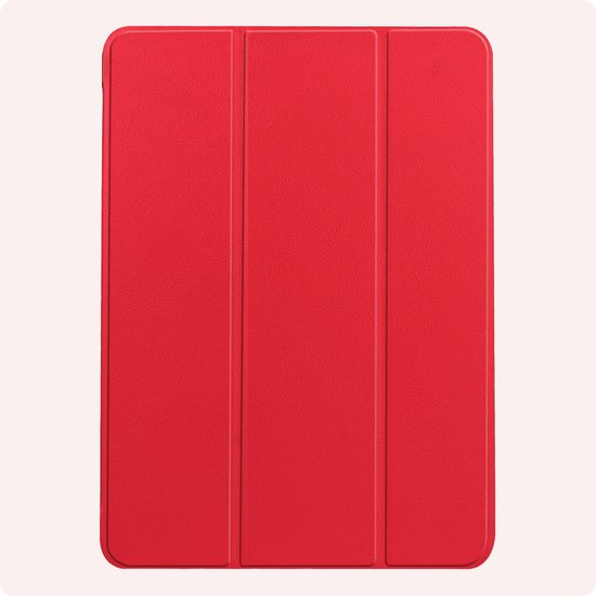 Étui adapté pour iPad Air 6 (11 pouces) Étui à couverture rigide avec protecteur d'écran - Rouge