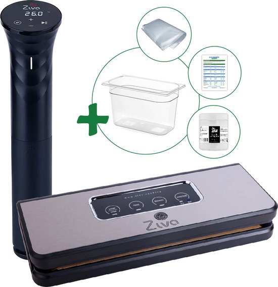 Sous vide bundel met Ziva Savant (1200W) sous