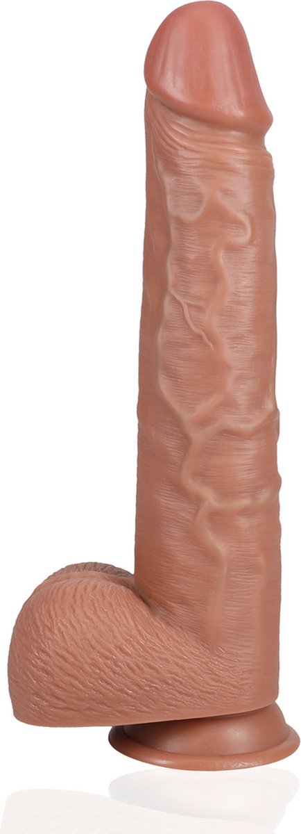 Goedkoopste Extra Large Straight with Balls 35,5 cm - Tan