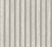 Papier peint bois Profhome 391095-GU papier peint intissé vinyle dur gaufré à chaud aspect bois texturé gris mat gris clair 5,33 m2