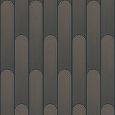 Grafisch behang Profhome 376783-GU vliesbehang gestructureerd met grafisch patroon glanzend zwart beige 5,33 m2