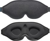 Bol Plaza - Innovatief Slaapmasker voor Mannen en Vrouwen - 100% Lichtblokkerend Ontwerp - Oogmasker om te Slapen - Een Dutje te Doen - Mediteren - Reizen (Zwart)