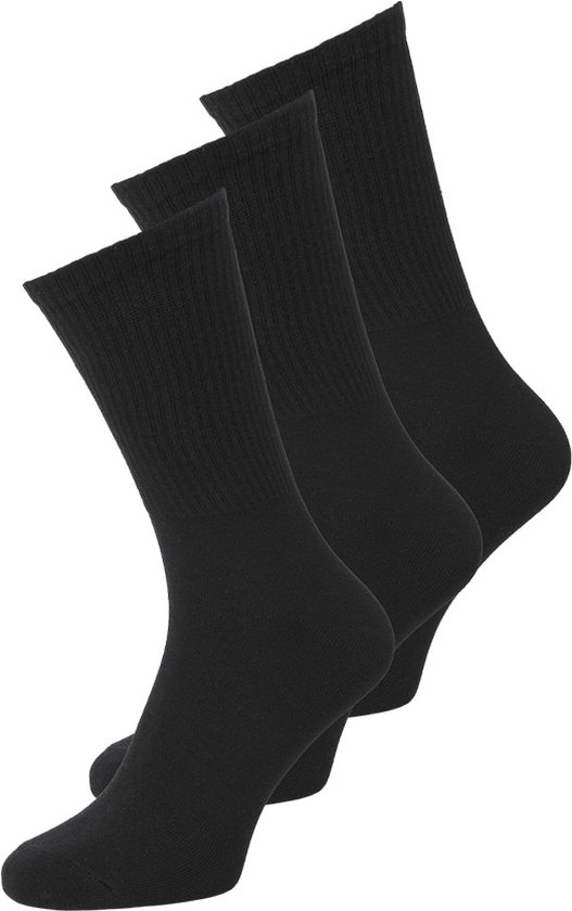 Jack & Jones 3P sokken charles tennis zwart - 40-46