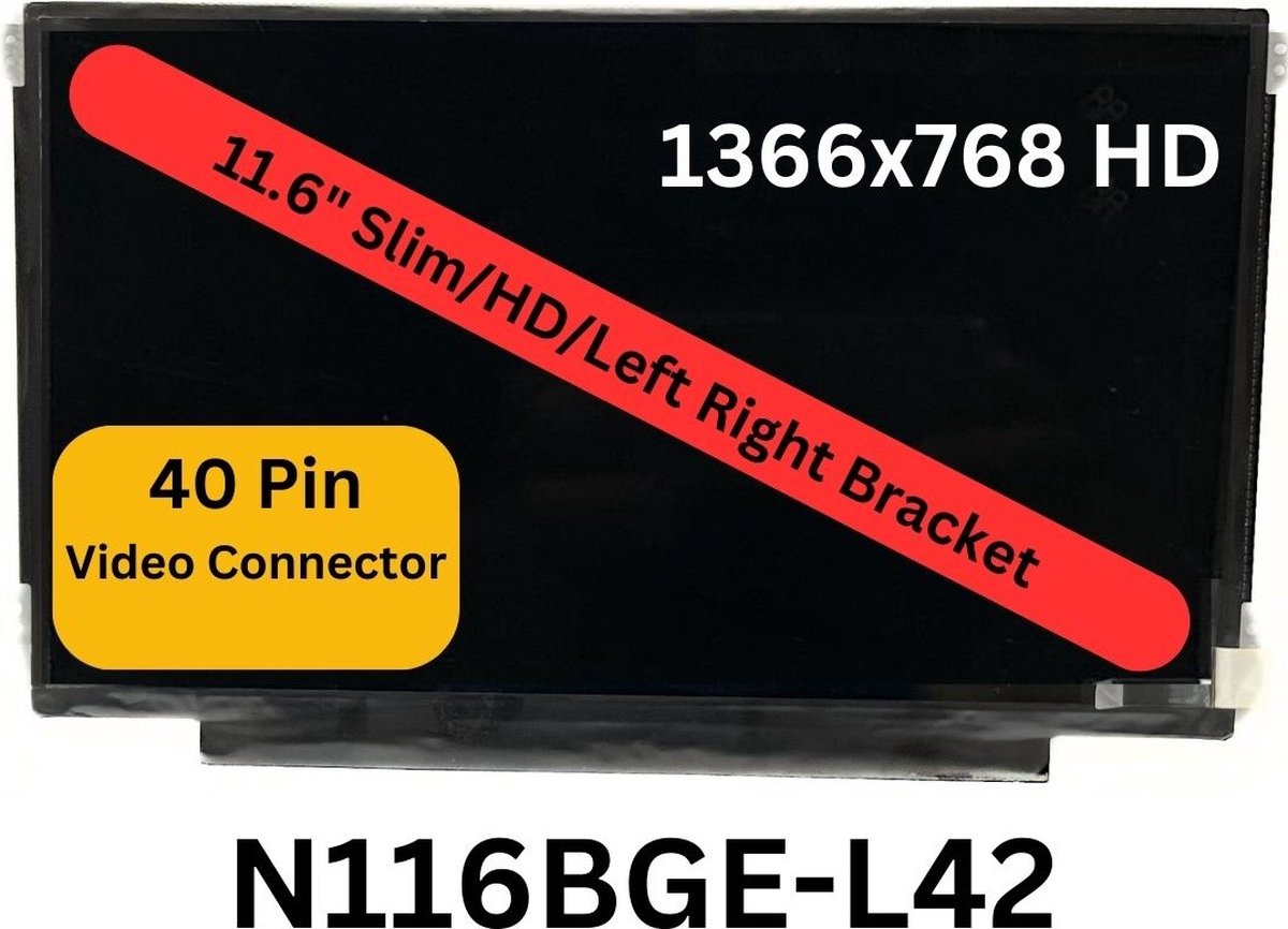 Scherm Laptop 11.6" Screen N116BGE-L42 Rev.C3