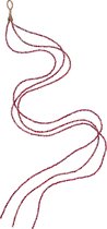 J-Line Suspension Perles Strass Plastique Rouge Large