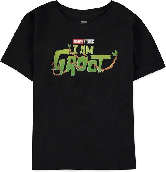 Foto: Marvel guardians of the galaxy i am groot kinder t shirt kids 134 140 zwart