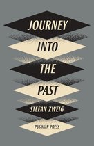 Boekomslag met de titel 'JOURNEY INTO THE PAST' en 'STEFAN ZWEIG' op een grijze achtergrond met ruitvormige patronen in beige en zwart.