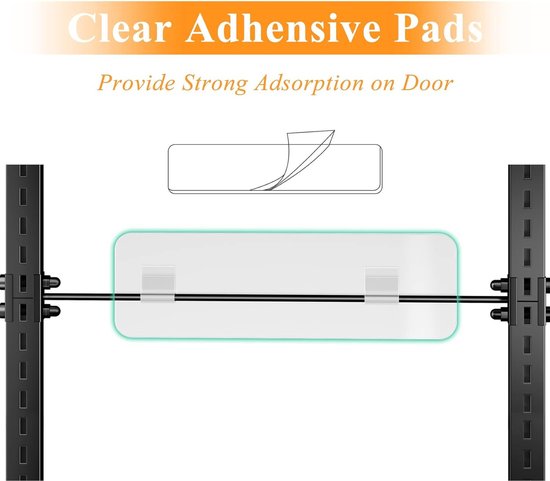 Metal Rek Achter De Deur 6 Etages Deurhangorganizer – Metal, 44x16x150 Cm – Met Zuignappen, Voor Keuken, Badkamer, Opslag Zuignap Stabilisatie