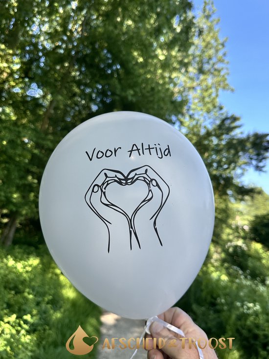 Ballon - Uitvaart ballon - Voor Altijd - AF-SVB605 - Uitvaart - Crematie - Herdenken - Sterfdag - Afscheid & Troost