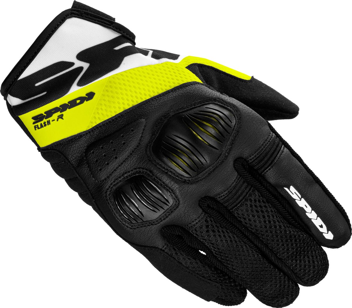 Spidi Flash-R Evo Zwart Fluo Geel - Handschoen