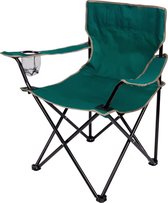 Campingstoel - Groen - Vouwstoel - Vissersstoel - Kampeerstoel - Klapstoel - Buiten - Draaggewicht 110kg - Opvouwbare stoel