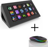 Streamdeck inclusief Computermuis - Stream Deck - LCD scherm en toetsen - Streaming - Gaming - Multimedia - Mini Toetsenbord -