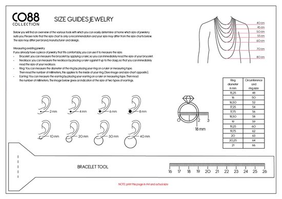 CO88 Collection Sense 8CE 70095 Clous d'oreilles en acier - Ananas 7 mm - Couleur argent
