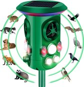 Fleau Garden Kattenverjager PRO - Dierenverjager - Ultrasoon - Zonne-energie - Marterverjager - Duivenverjager - Ongedierte verjager - Waterdicht & 360° Bescherming