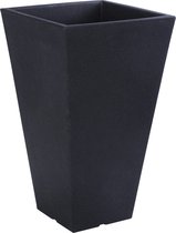 In & Out Deco Bloembak- Bloempot kunststof - hoog 55 cm - vierkant 35 cm