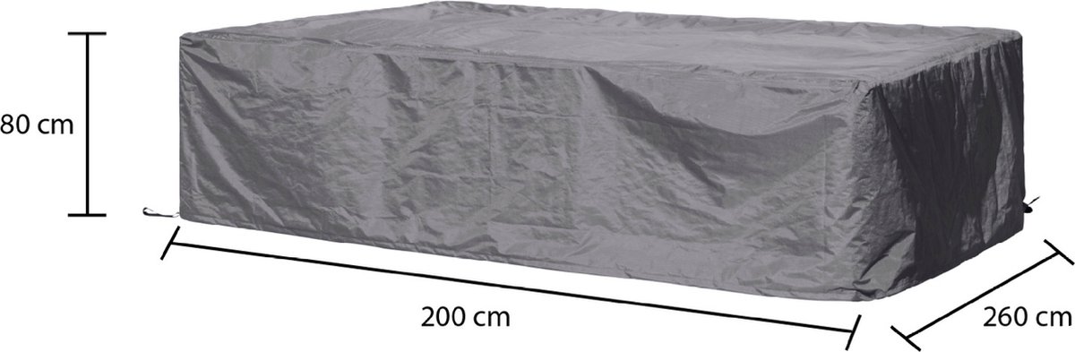 Winza Outdoor Covers - Premium - beschermhoes loungeset 260x200 cm - Afmeting : 260x200x80 cm- loungesethoes - tuinmeubelhoes - 2 jaar garantie