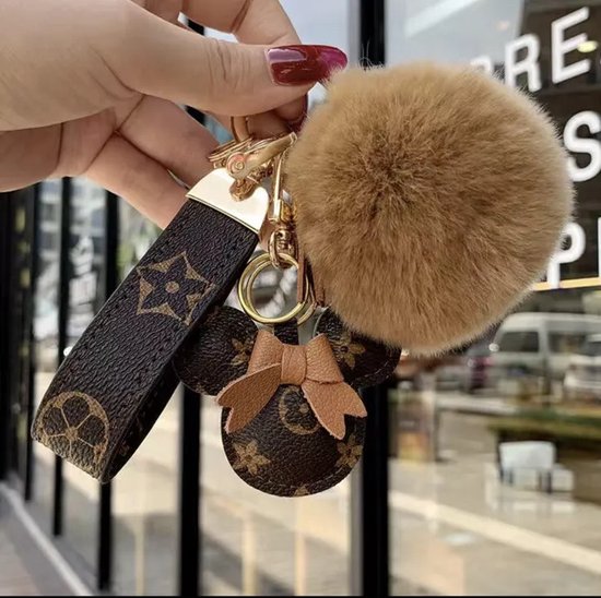 Porte-clés de Luxe - Mickey en cuir et métal pour Adultes - Porte-clés de voiture