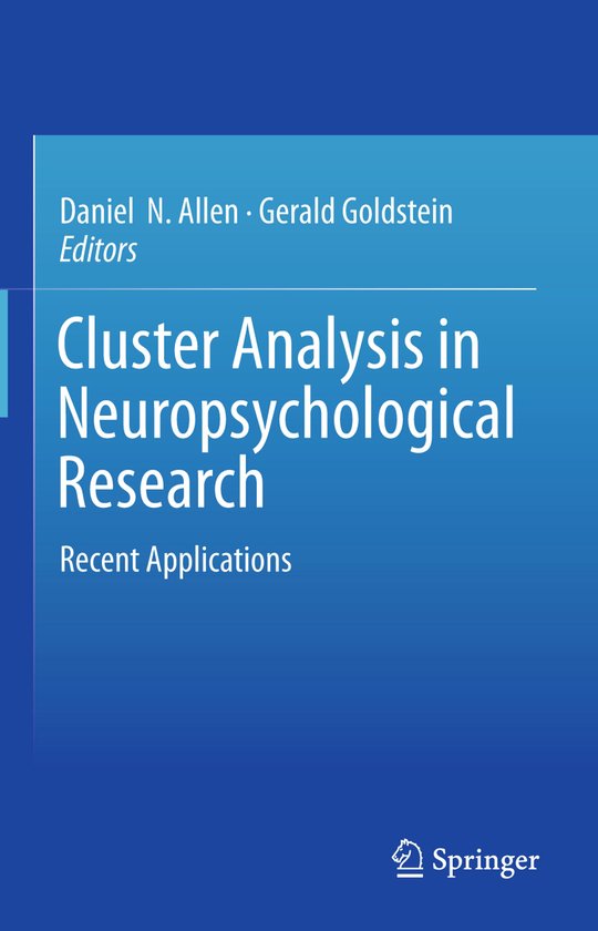 Cluster Analysis in Neuropsychological Research - cover