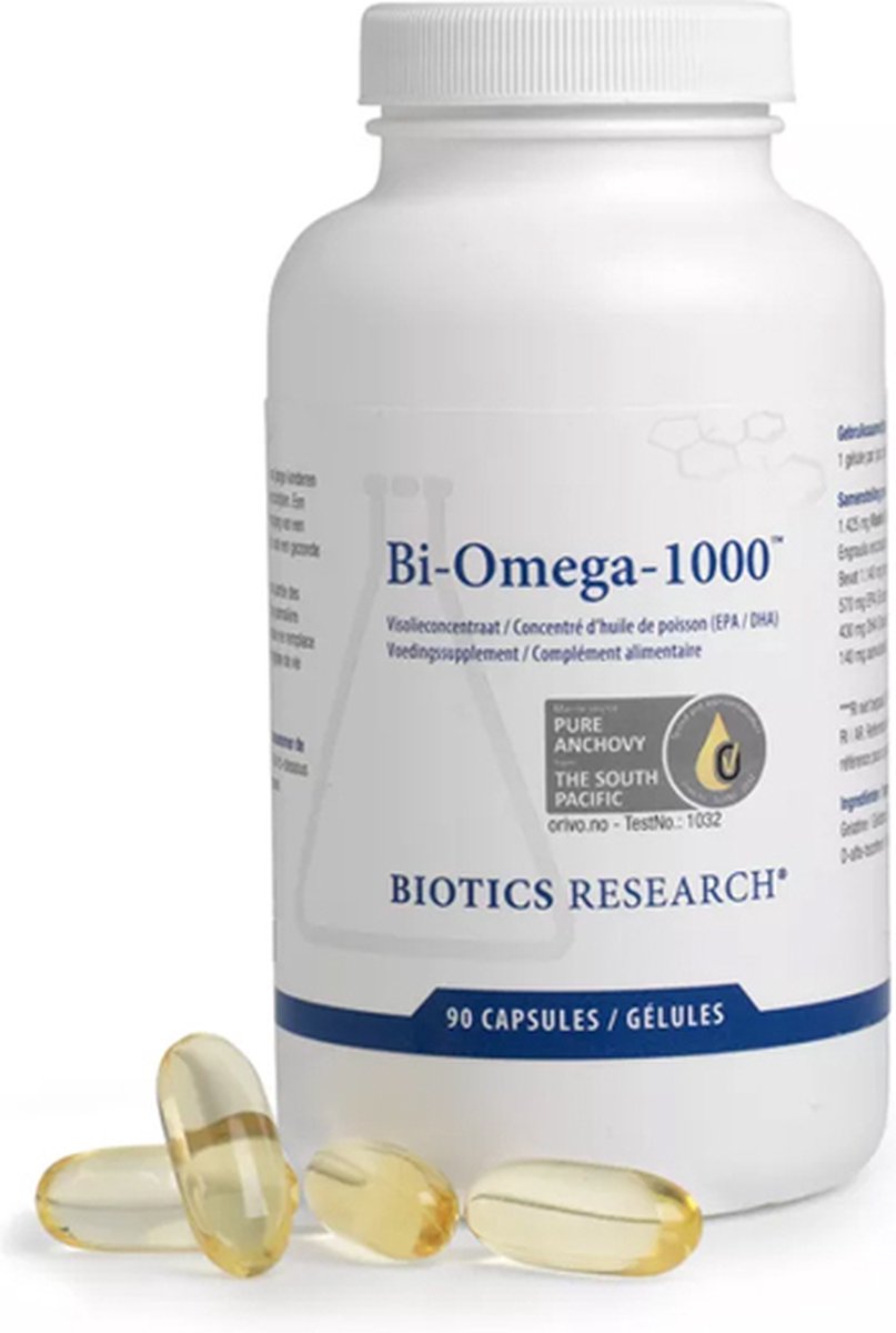 Goedkoopste Bi-omega 1000 Caps 90 Nf - Omega-3 Supplement voor Hart, Hersenen en Ogen