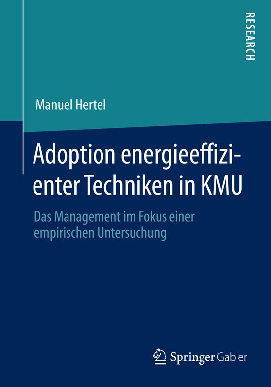 Adoption Energieeffizienter Techniken in Kmu - cover