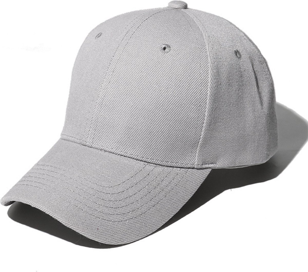 Baseball Cap Heren, Pet Dames, Verstelbaar, 55-60 CM, One Size, Polyester - Grijs